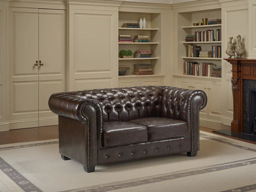 Cavendish Chesterfield Sofa Antique Brown 2 Seater - Luminex FurnitureSofaschesterfield_sofa_antique_brown_2_seater