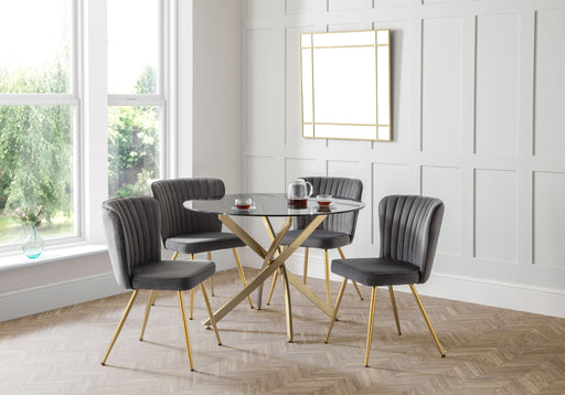 Cedar Velvet Dining Chairs – Set of 2 - Luminex FurnitureChairsCAN203