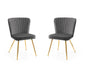 Cedar Velvet Dining Chairs – Set of 2 - Luminex FurnitureChairsCAN204