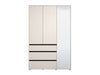 Celestia Cashmere 3 - Door 3 - Drawer Mirrored Wardrobe - Luminex FurnitureWardrobe3474