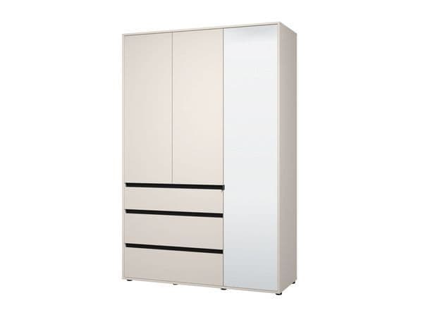 Celestia Cashmere 3 - Door 3 - Drawer Mirrored Wardrobe - Luminex FurnitureWardrobe3474