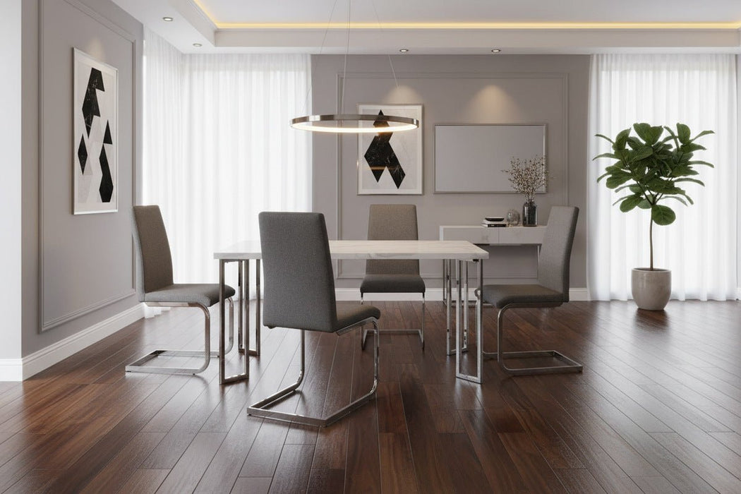 Celina Marble & Chrome Dining Table - Luminex FurnitureDining TablePOS001