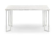 Celina Marble & Chrome Dining Table - Luminex FurnitureDining TablePOS001