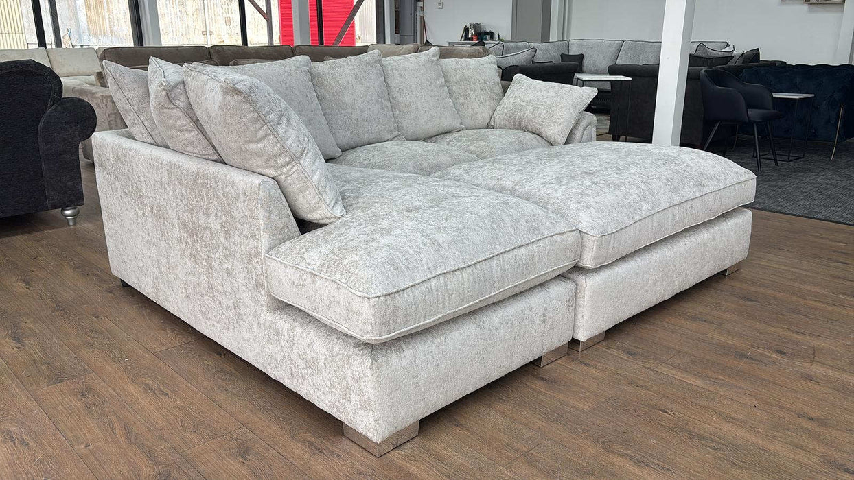 Chantilly Silver Left Hand Corner Sofa – Modern 4 Seater Comfort - Luminex FurnitureSofaschiswick_sofa_silver_left_hand