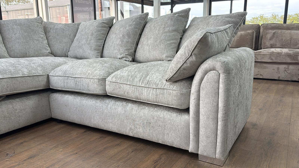 Chantilly Silver Left Hand Corner Sofa – Modern 4 Seater Comfort - Luminex FurnitureSofaschiswick_sofa_silver_left_hand