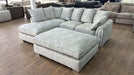 Chantilly Silver Left Hand Corner Sofa – Modern 4 Seater Comfort - Luminex FurnitureSofaschiswick_sofa_silver_left_hand