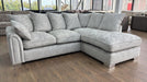 Chantilly Silver Right Hand Corner Sofa – Stylish 4 Seater Comfort - Luminex FurnitureSofaschiswick_sofa_silver_right_hand