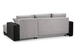 Charleston Black & Grey Right Hand Corner Sofa Bed - Luminex FurnitureSofascimiano_black_grey_right_hand