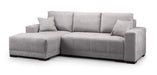 Charleston Grey Left Hand Corner Sofa Bed – 4 Seater - Luminex FurnitureSofascimiano_sofabed_grey_left_hand_facing_corner