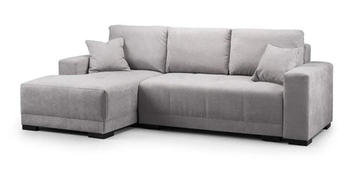 Charleston Grey Left Hand Corner Sofa Bed – 4 Seater - Luminex FurnitureSofascimiano_sofabed_grey_left_hand_facing_corner