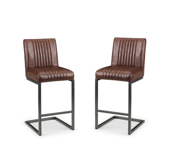 Charlotte Bar Stool – Vintage Brown (Set of 2) - Luminex FurnitureStoolBRO051