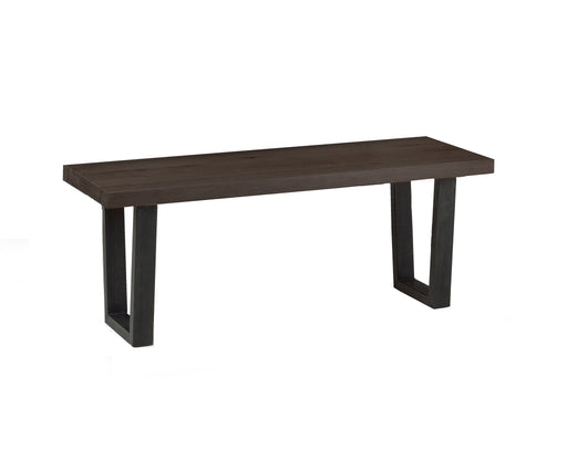 Charlotte Dark Oak Bench – Industrial Style Seating - Luminex FurnitureBench SeatBRO023