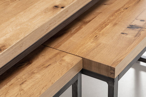 Charlotte Nesting Coffee Tables - Oak - Luminex FurnitureCoffee TableBRO004