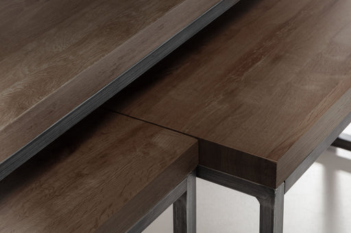 Charlotte Nesting Coffee Tables – Solid Oak & Metal - Luminex FurnitureCoffee TableBRO024