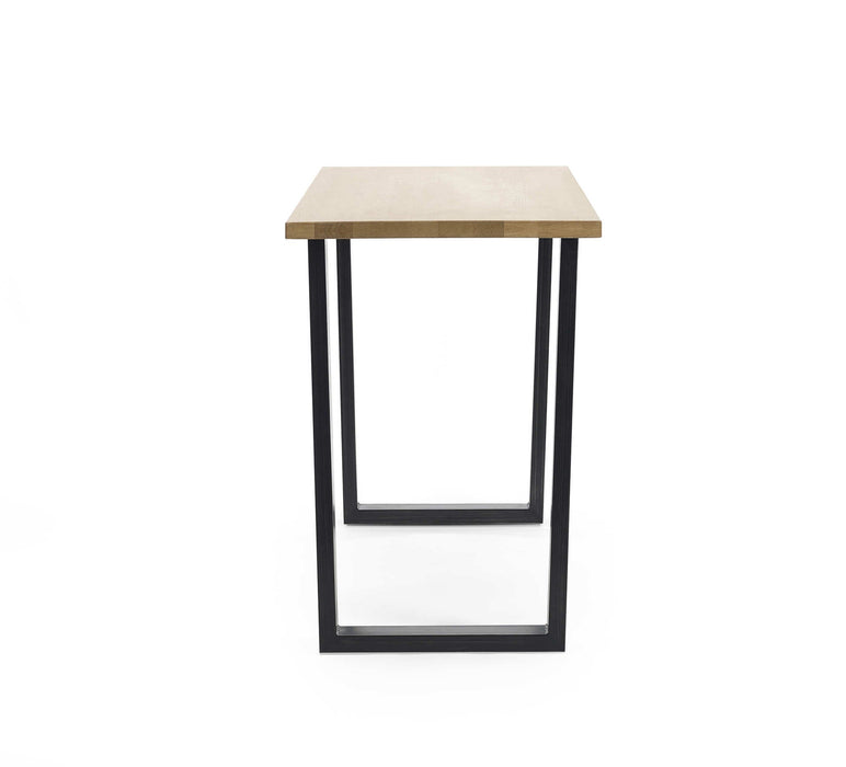 Charlotte Oak Bar Table – Rustic Oak with Industrial Legs - Luminex FurnitureDining TableBRO016