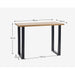 Charlotte Oak Bar Table – Rustic Oak with Industrial Legs - Luminex FurnitureDining TableBRO016