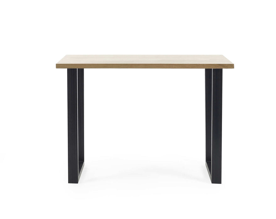 Charlotte Oak Bar Table – Rustic Oak with Industrial Legs - Luminex FurnitureDining TableBRO016
