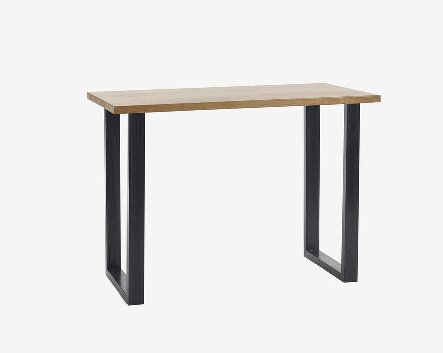 Charlotte Oak Bar Table – Rustic Oak with Industrial Legs - Luminex FurnitureDining TableBRO016