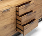 Charlotte Oak Sideboard – Rustic 2 Door 3 Drawer Storage - Luminex FurnitureSideboardBRO007