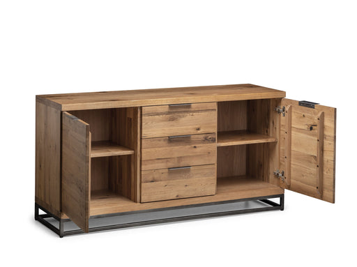 Charlotte Oak Sideboard – Rustic 2 Door 3 Drawer Storage - Luminex FurnitureSideboardBRO007
