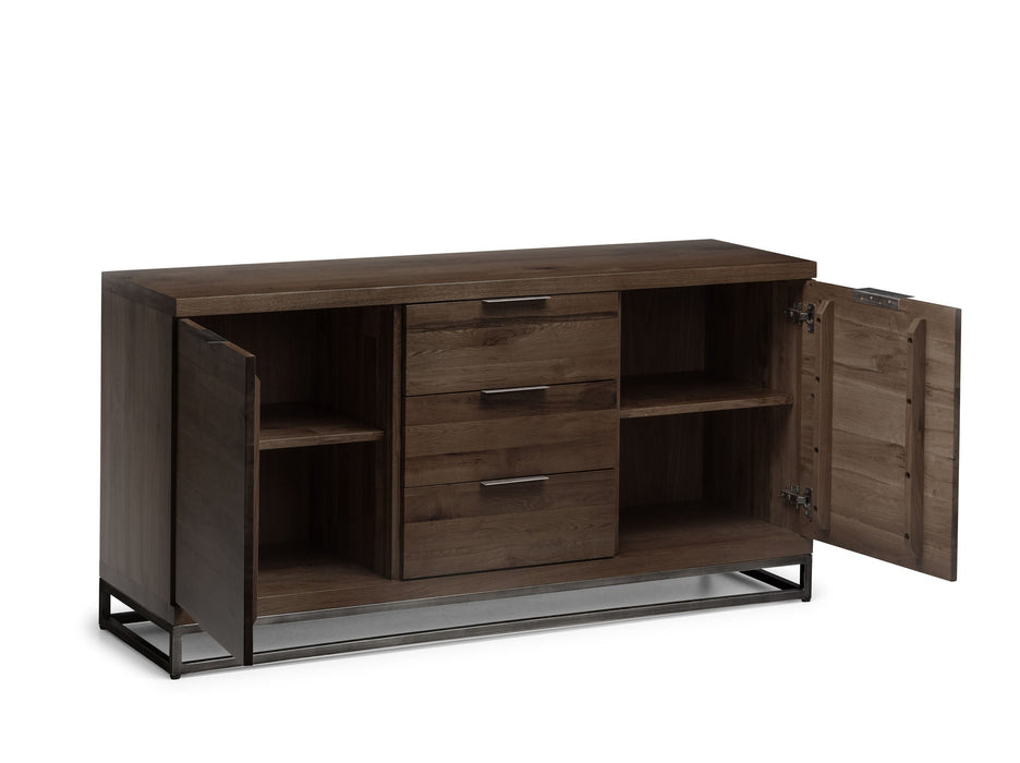 Charlotte Oak Sideboard – Rustic 2 Door 3 Drawer Storage - Luminex FurnitureSideboardBRO007