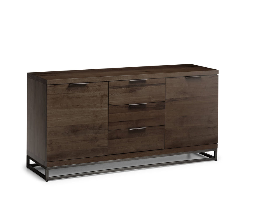 Charlotte Oak Sideboard – Rustic 2 Door 3 Drawer Storage - Luminex FurnitureSideboardBRO027