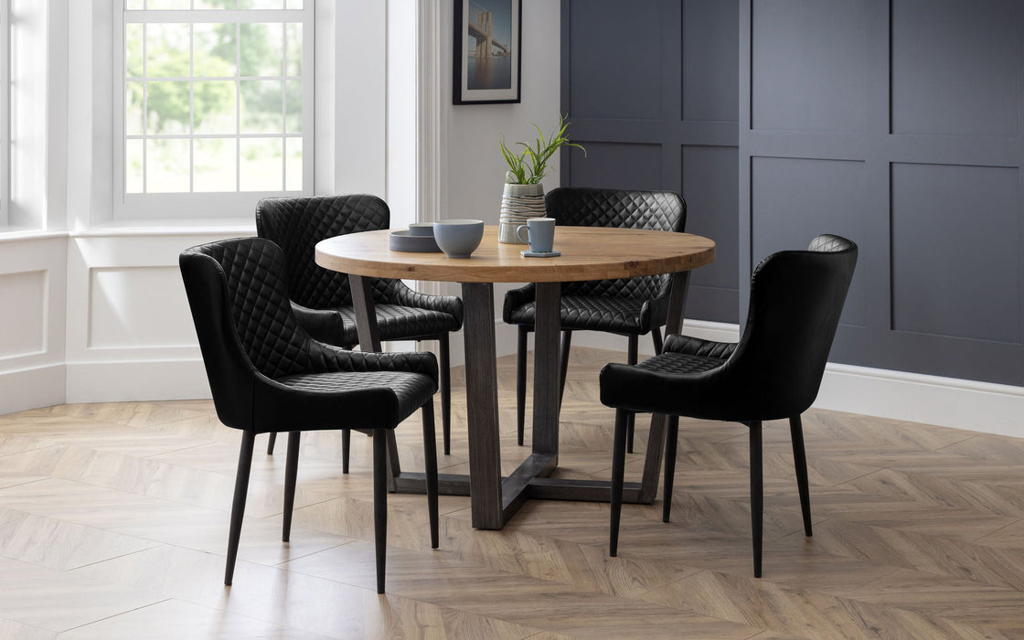 Charlotte Round Dining Table – Oak - Luminex FurnitureDining TableBRO008