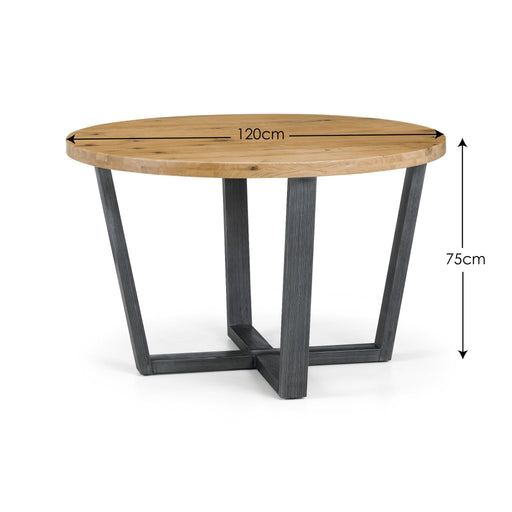 Charlotte Round Dining Table – Oak - Luminex FurnitureDining TableBRO008