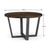 Charlotte Round Table - Dark Oak - Luminex FurnitureDining TableBRO028