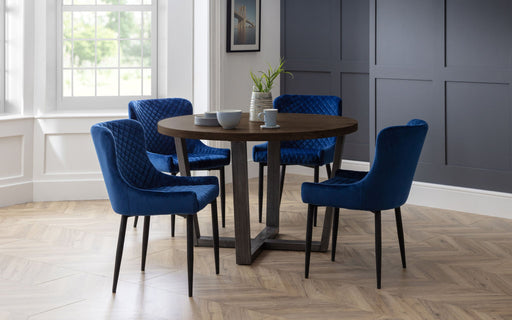 Charlotte Round Table - Dark Oak - Luminex FurnitureDining TableBRO028