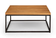 Charlotte Square Coffee Table – Solid Oak & Metal - Luminex FurnitureCoffee TableBRO015