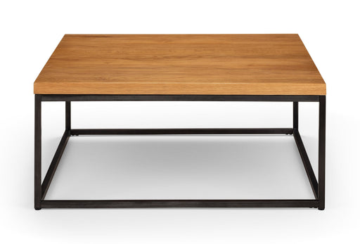 Charlotte Square Coffee Table – Solid Oak & Metal - Luminex FurnitureCoffee TableBRO015