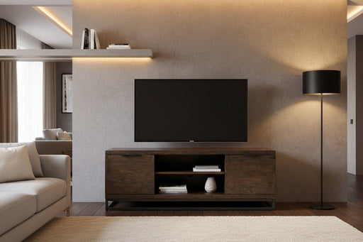 Charlotte TV Unit – Dark Oak - Luminex FurnitureTV UnitBRO026