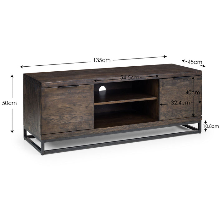 Charlotte TV Unit – Dark Oak - Luminex FurnitureTV UnitBRO026