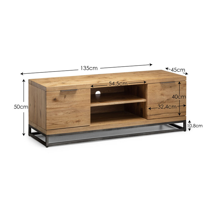 Charlotte TV Unit - Rustic Oak - Luminex FurnitureTV UnitBRO006