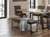 Charlotte Vintage Brown Dining Bench - Luminex FurnitureBench SeatBRO009