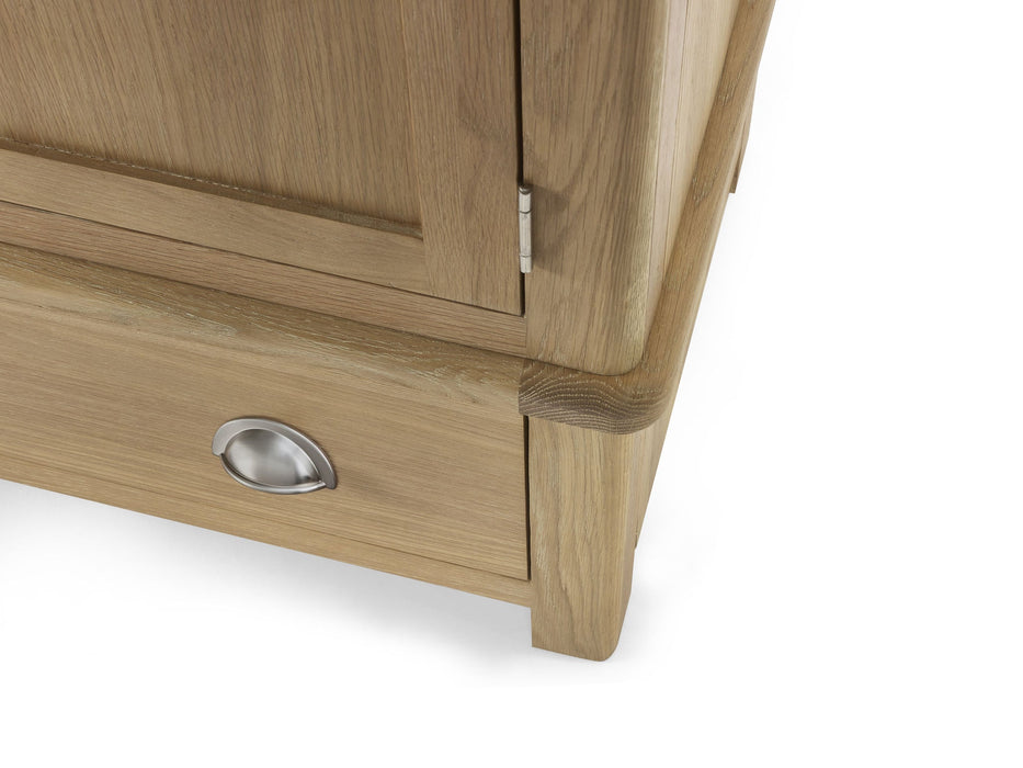 Chelsea 2 Door 1 Drawer Wardrobe in Limed Oak - Luminex FurnitureWardrobeMEM007