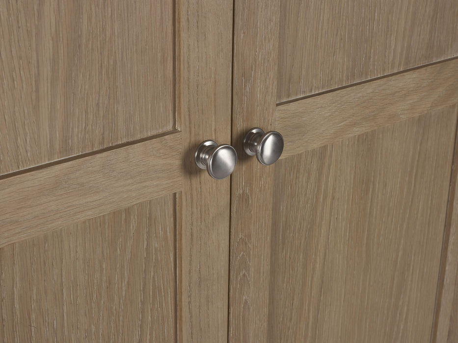 Chelsea 2 Door 1 Drawer Wardrobe in Limed Oak - Luminex FurnitureWardrobeMEM007