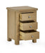 Chelsea 3 Drawer Bedside in Limed Oak - Luminex FurnitureBedside TableMEM003