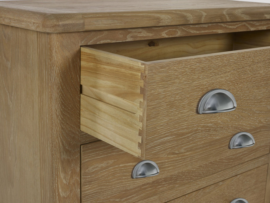 Chelsea 3 Drawer Chest in Limed Oak - Luminex FurnitureChest of drawersMEM004