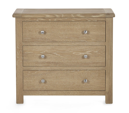 Chelsea 3 Drawer Chest in Limed Oak - Luminex FurnitureChest of drawersMEM004