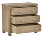 Chelsea 3 Drawer Chest in Limed Oak - Luminex FurnitureChest of drawersMEM004