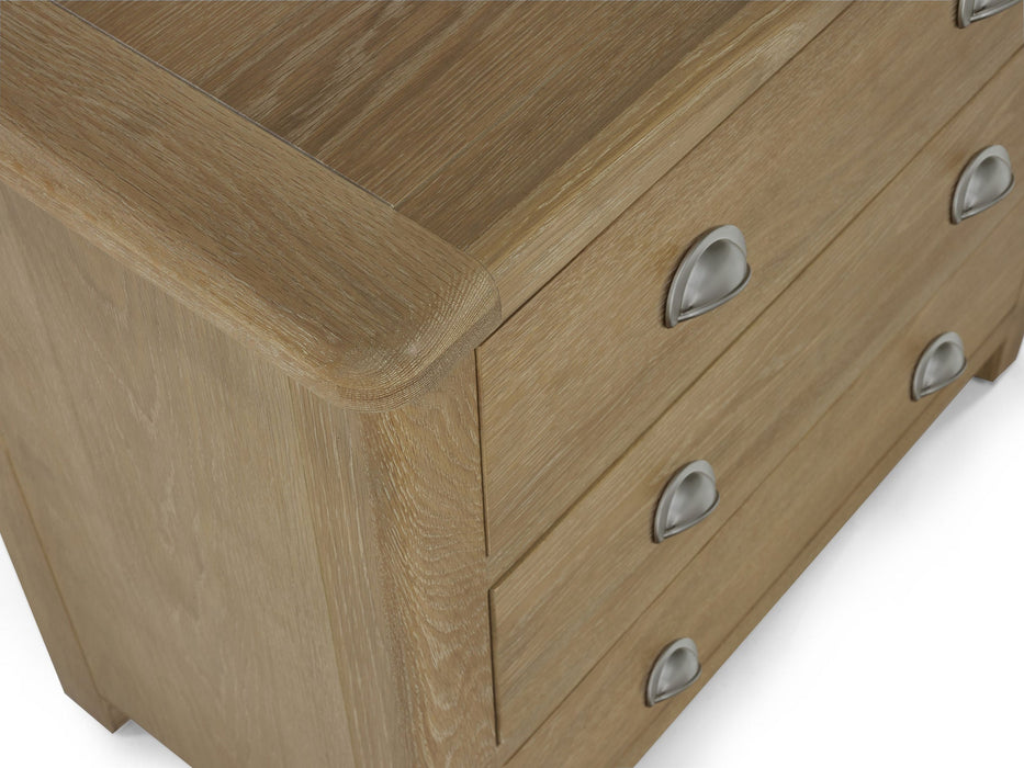 Chelsea 3 Drawer Chest in Limed Oak - Luminex FurnitureChest of drawersMEM004