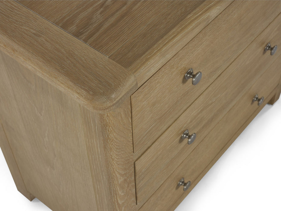 Chelsea 3 Drawer Chest in Limed Oak - Luminex FurnitureChest of drawersMEM004