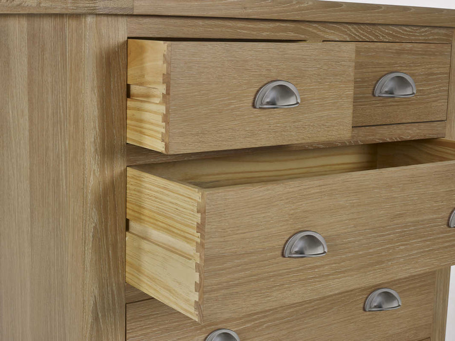 Chelsea Limed Oak 3 + 2 Drawer Chest - Luminex FurnitureChest of drawersMEM005