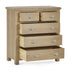 Chelsea Limed Oak 3 + 2 Drawer Chest - Luminex FurnitureChest of drawersMEM005