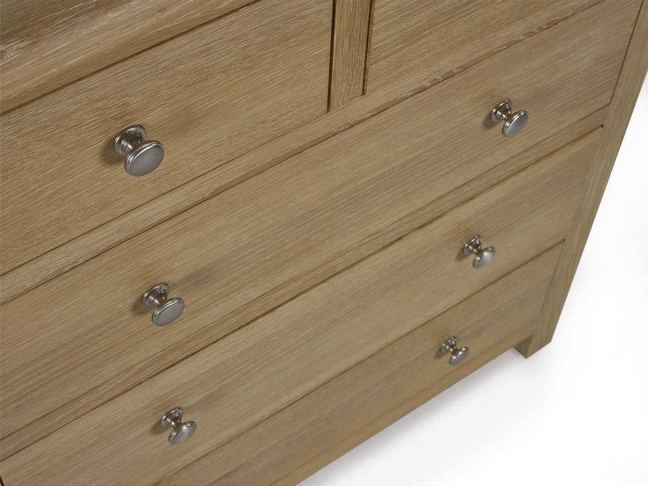 Chelsea Limed Oak 3 + 2 Drawer Chest - Luminex FurnitureChest of drawersMEM005