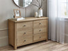 Chelsea Limed Oak 6 Drawer Wide Chest - Luminex FurnitureChest of drawersMEM006