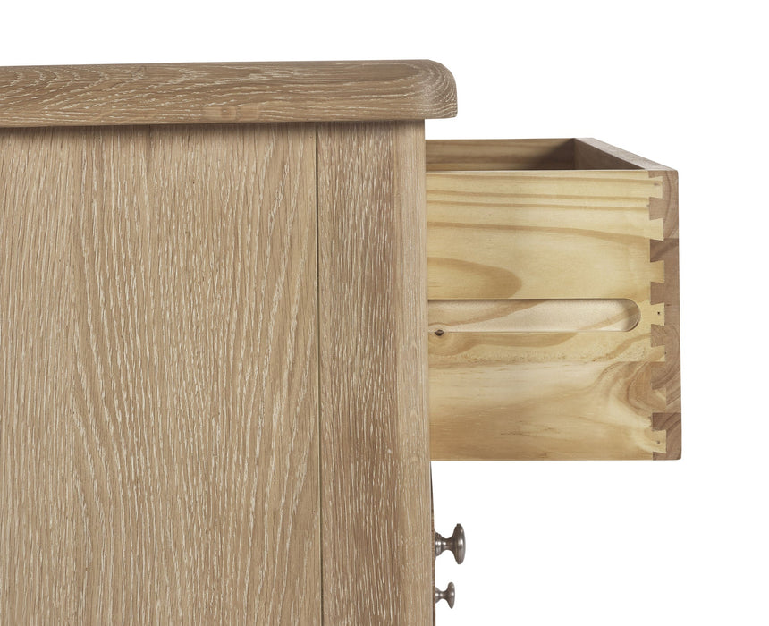 Chelsea Limed Oak 6 Drawer Wide Chest - Luminex FurnitureChest of drawersMEM006