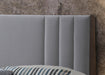 Cheslyn Bed Light Grey Fabric - Luminex FurnitureBedCHESLY46LGREY